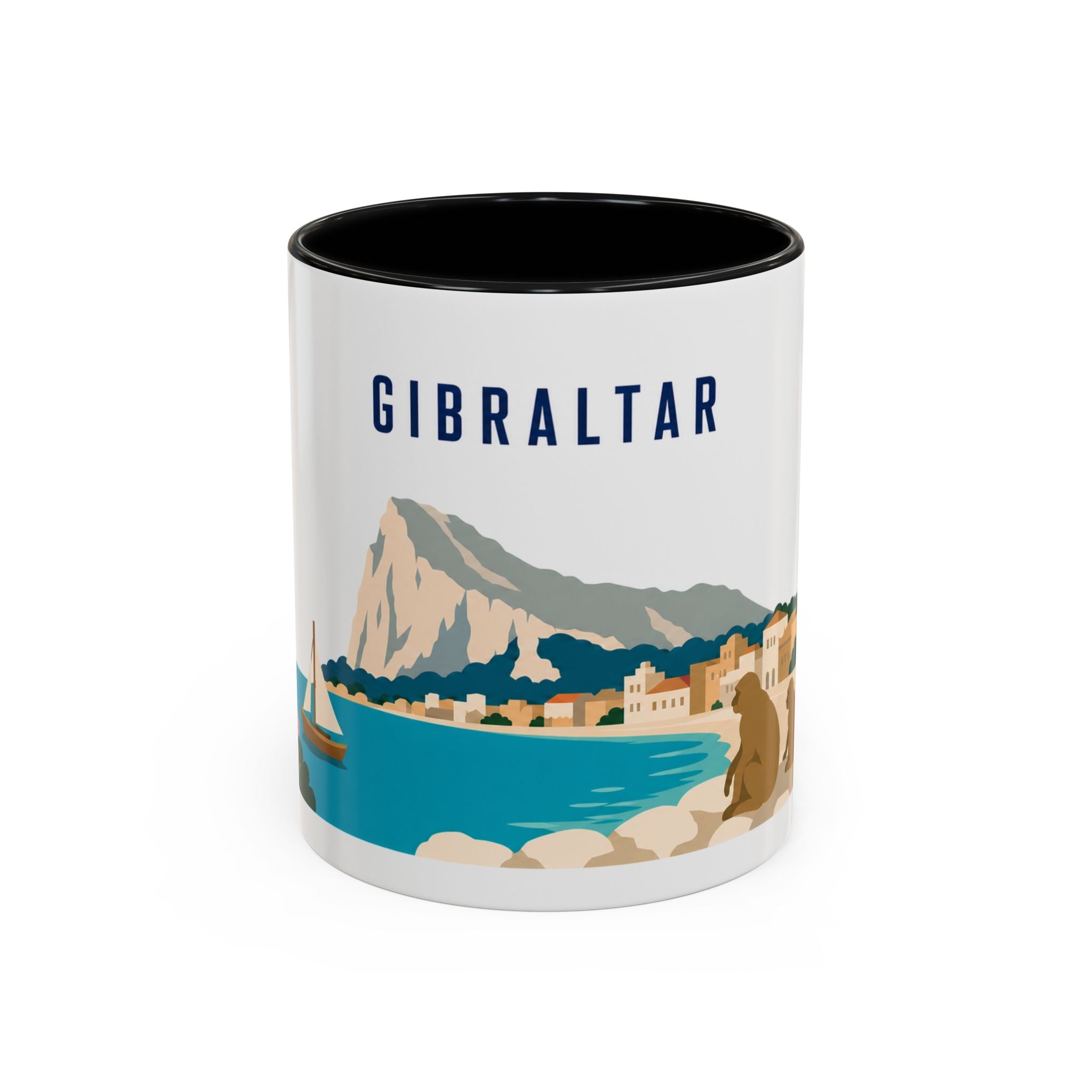 Gibraltar Coffee Mug | Travel Souvenir Accent Mug | Country Gift Ceramic Cup 11oz 15oz