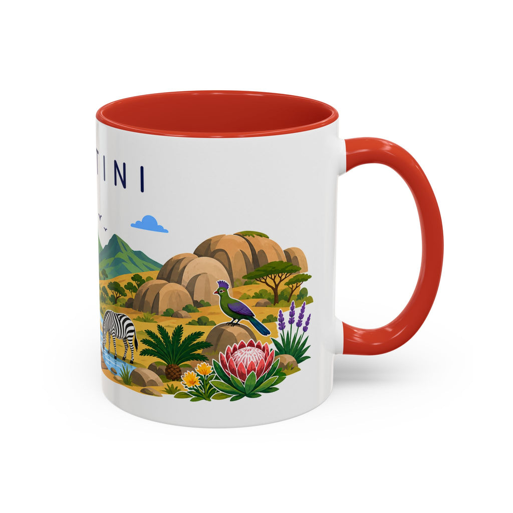 Eswatini Coffee Mug | Travel Souvenir Accent Mug | Country Gift Ceramic Cup 11oz 15oz
