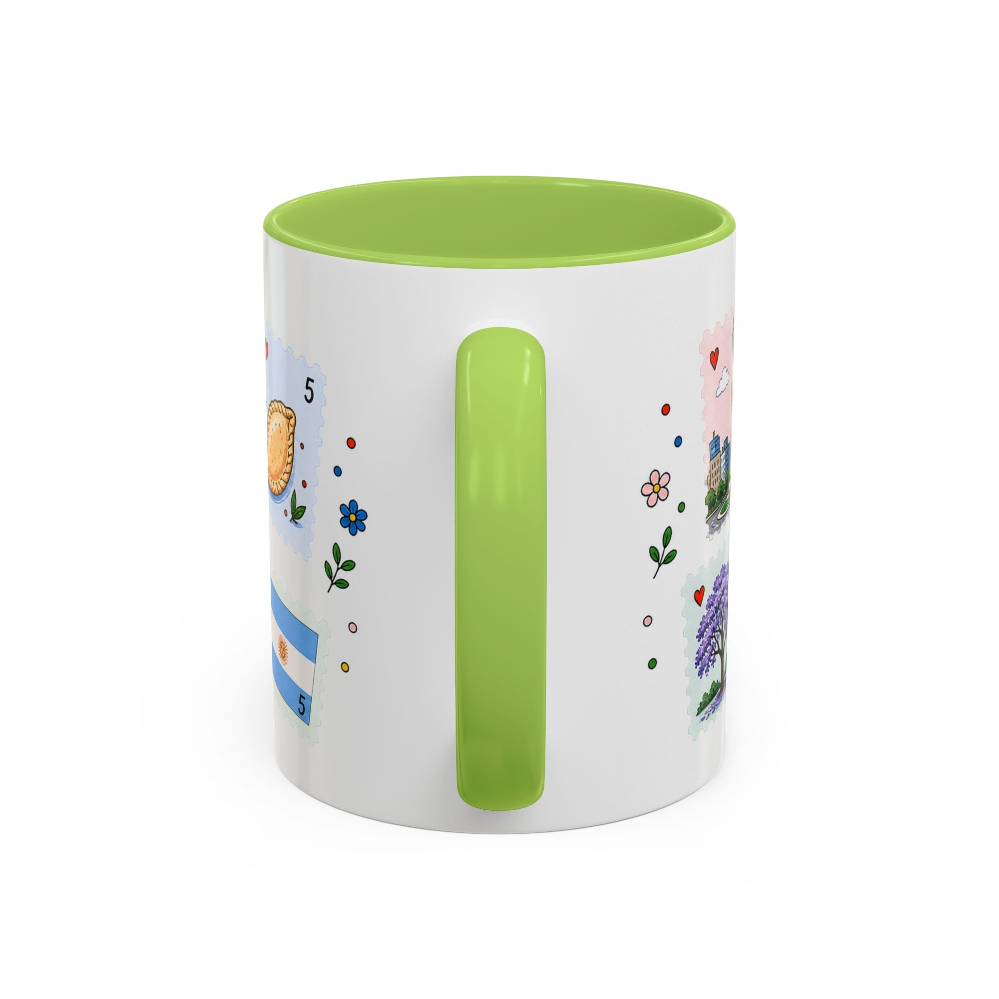 Buenos Aires Coffee Mug | Postage Stamp Collage Mug | Travel Souvenir Accent Cup 11oz 15oz