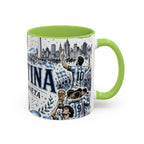 Argentina Soccer Coffee Mug | Soccer Fan Gift | Accent Color Ceramic 11oz 15oz Match Day Cup