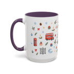 London Christmas Mug | Watercolor City Souvenir, Travel Memories, Ceramic Coffee Cup
