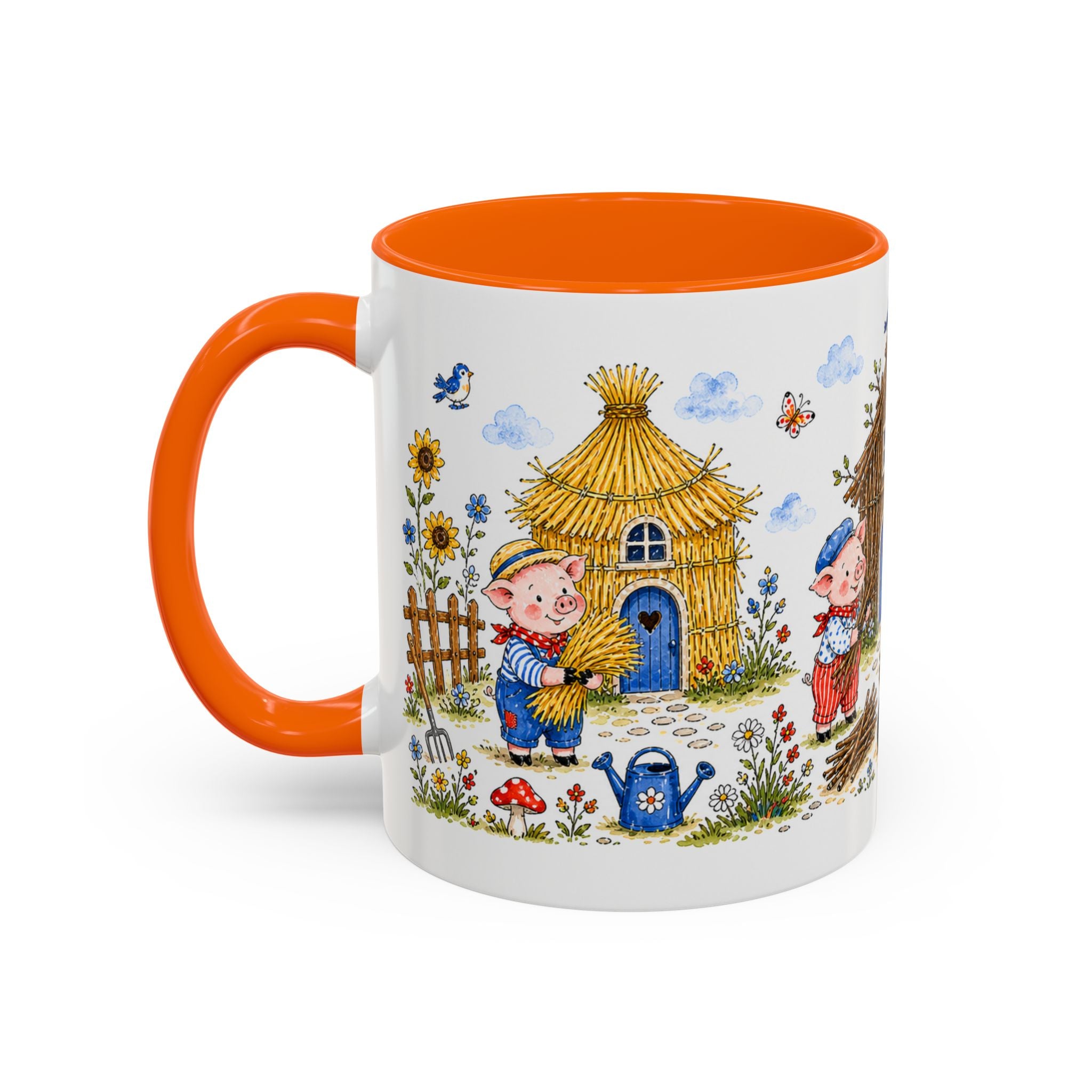 Three Little Pigs Mug | Storybook Fairy Tale Accent Coffee Mug | EveryLegend