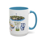 Helsinki Illustrated Travel Mug | City Souvenir Accent Coffee Mug | 11oz 15oz Ceramic Cup