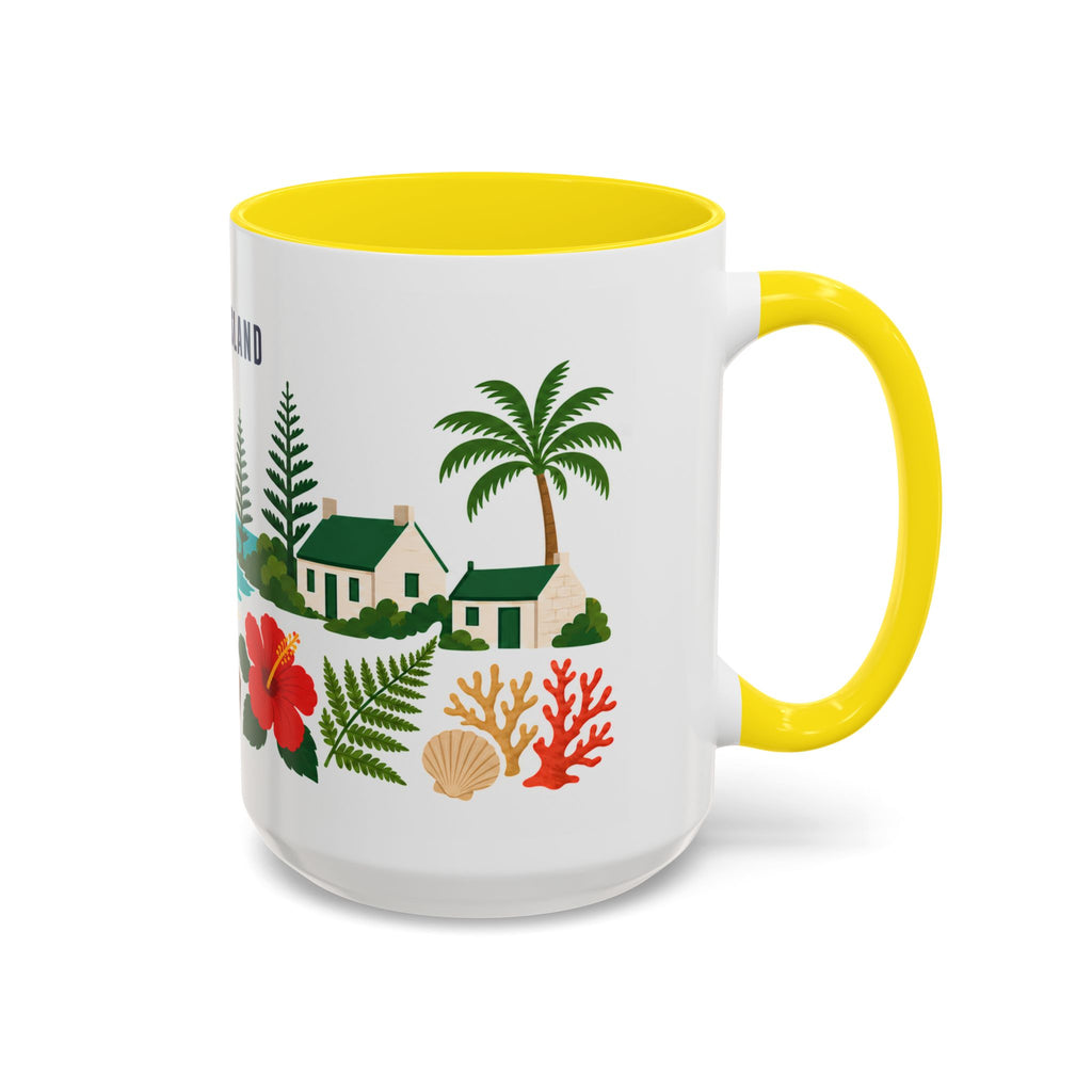 Norfolk Island Coffee Mug | Travel Souvenir Accent Mug | Country Gift Ceramic Cup 11oz 15oz
