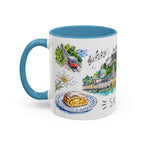 Salzburg Illustrated Travel Mug | City Souvenir Accent Coffee Mug | 11oz 15oz Ceramic Cup