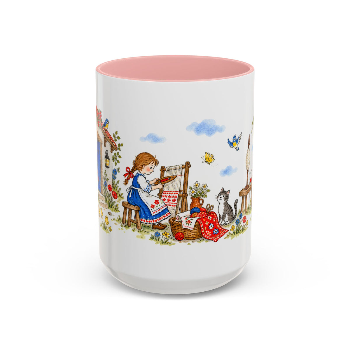 Spindle Shuttle and Needle Mug | Storybook Fairy Tale Accent Coffee Mug | EveryLegend