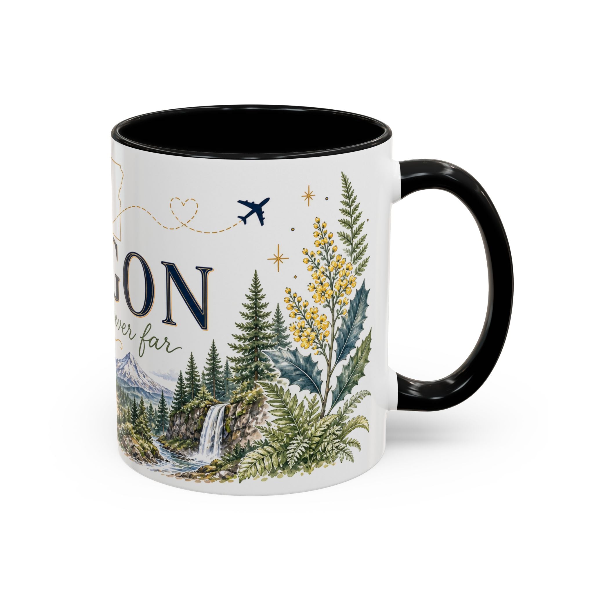 Oregon State Mug | Moving Away, Long Distance Friendship Gift | 11oz 15oz Accent Mug