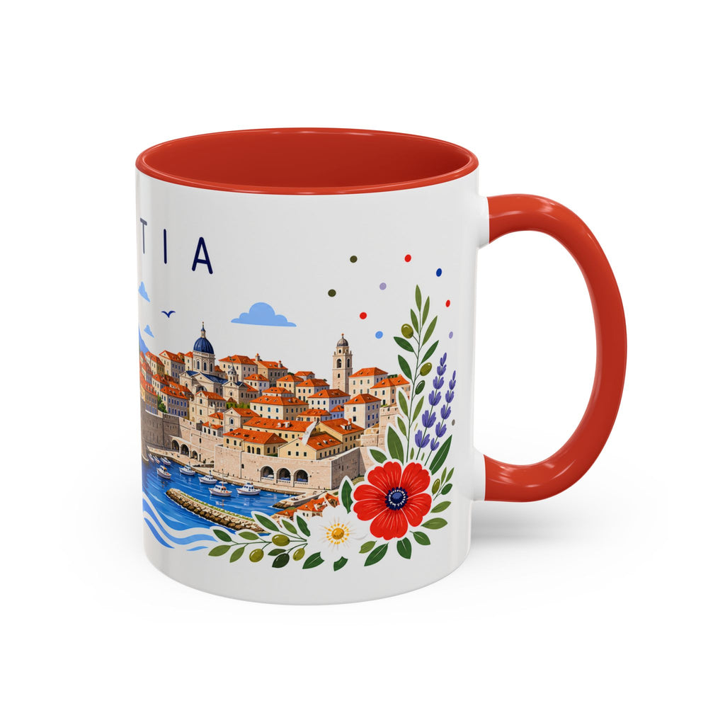 Croatia Coffee Mug | Travel Souvenir Accent Mug | Place Gift Ceramic Cup 11oz 15oz