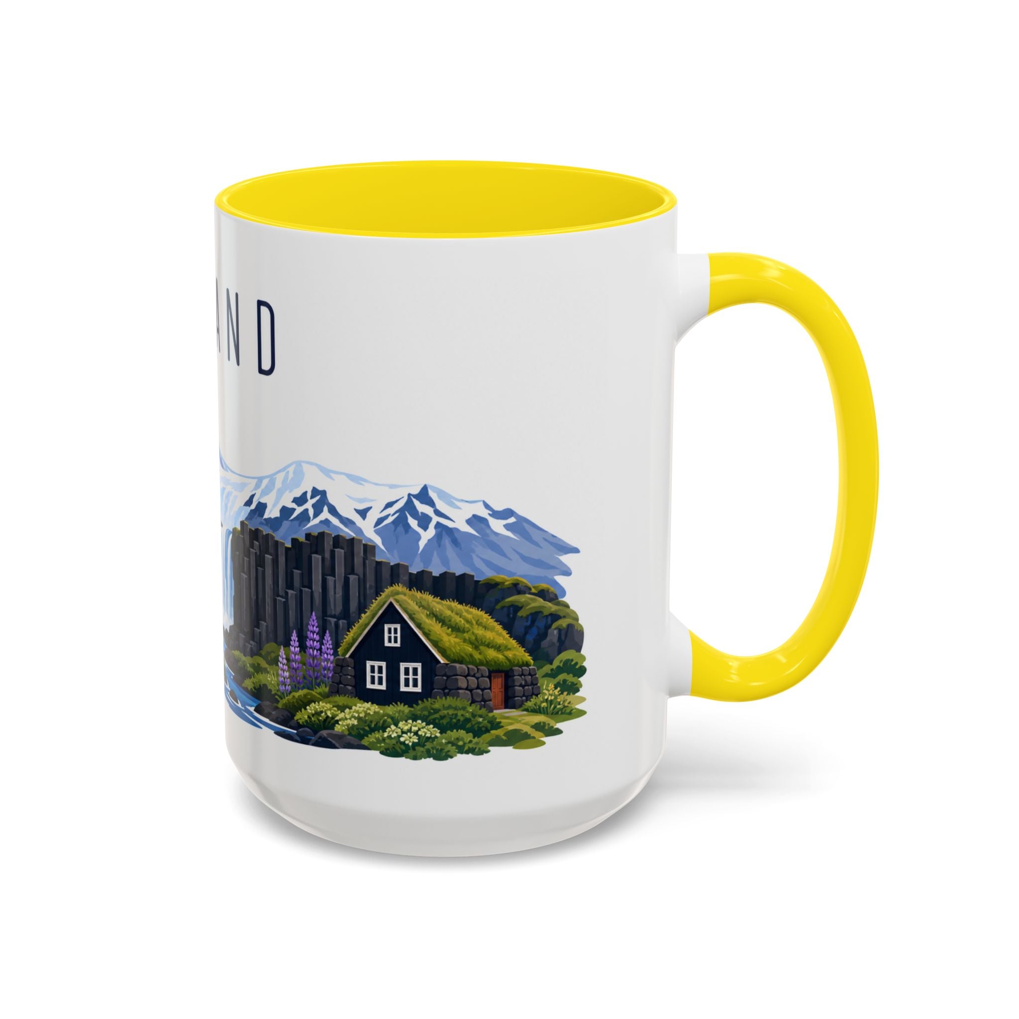 Iceland Coffee Mug | Travel Souvenir Accent Mug | Country Gift Ceramic Cup 11oz 15oz