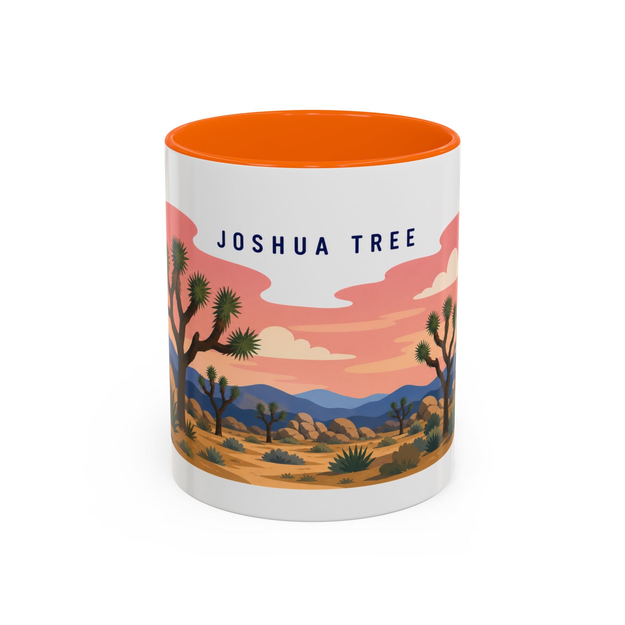 Joshua Tree National Park Coffee Mug | Solid Color Block Park Souvenir | 11oz 15oz Accent Mug