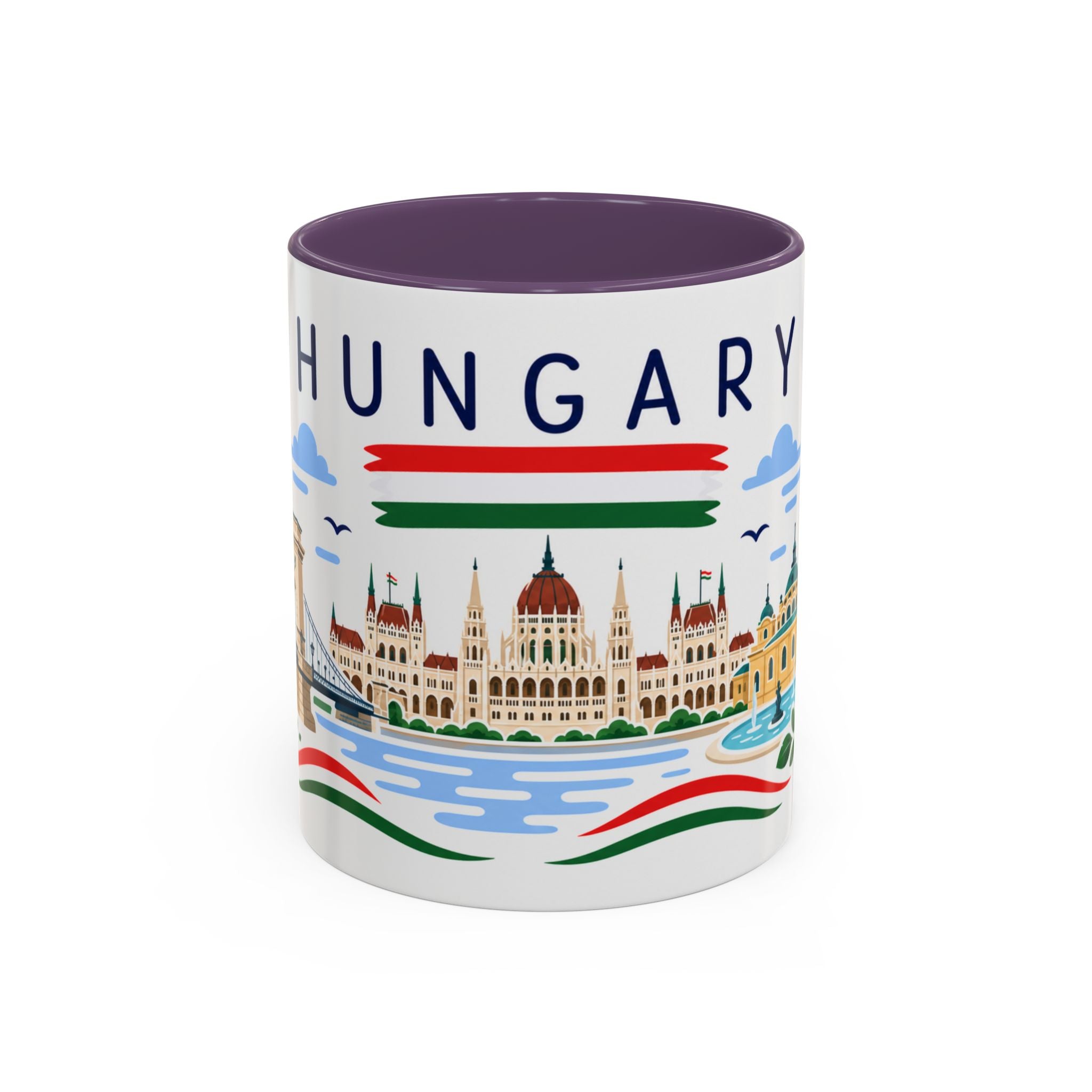 Hungary Coffee Mug | Travel Souvenir Accent Mug | Country Gift Ceramic Cup 11oz 15oz