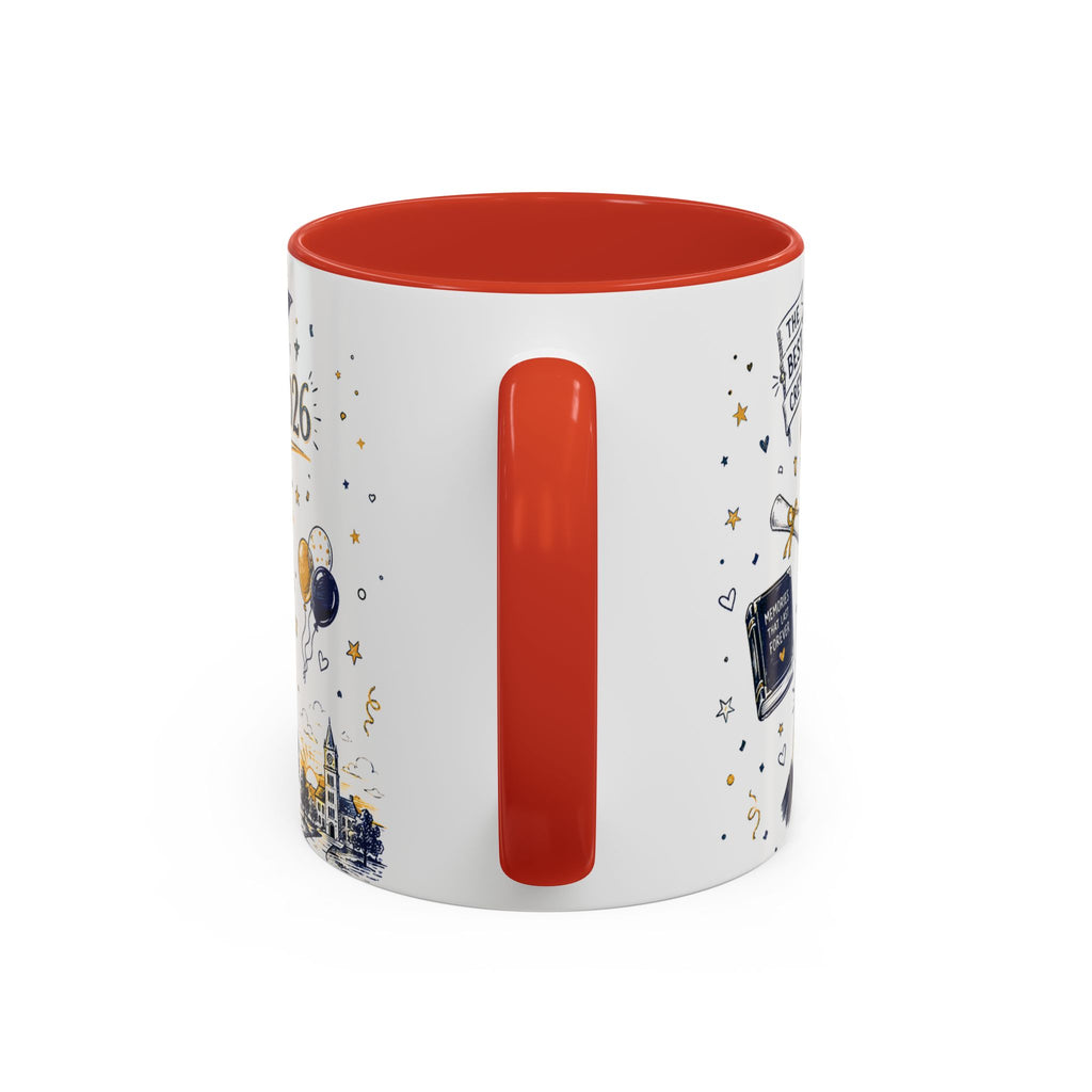 We Did It Class of 2026 Coffee Mug | Graduation Gift | Accent Color Ceramic 11oz 15oz