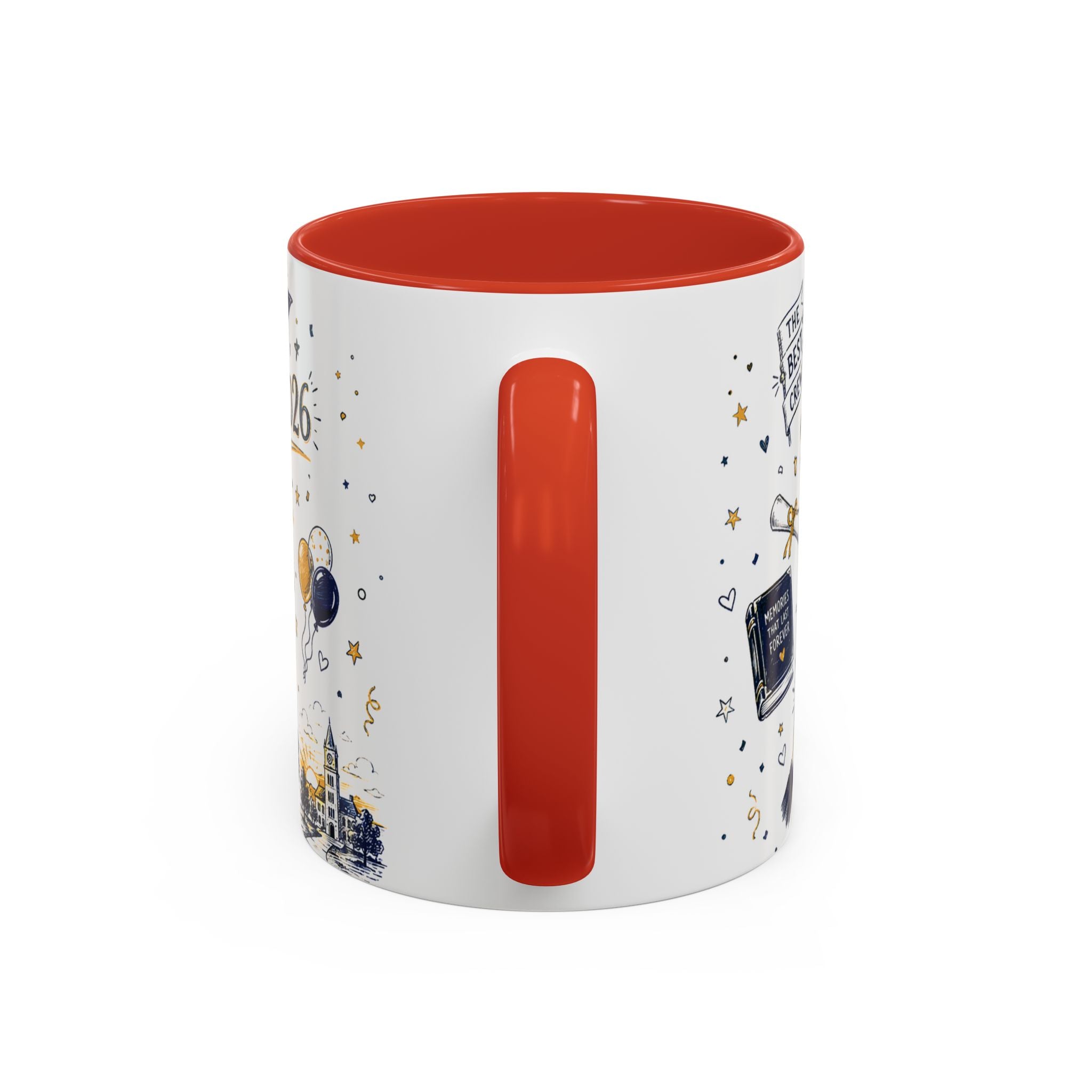 We Did It Class of 2026 Coffee Mug | Graduation Gift | Accent Color Ceramic 11oz 15oz