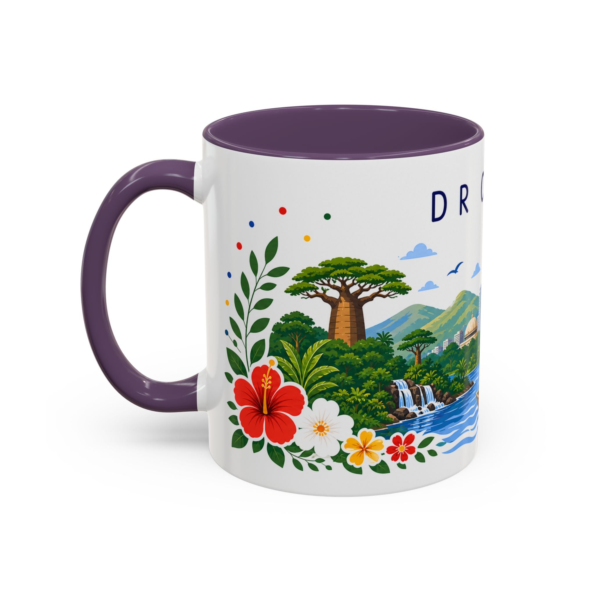 DR Congo Coffee Mug | Travel Souvenir Accent Mug | Place Gift Ceramic Cup 11oz 15oz