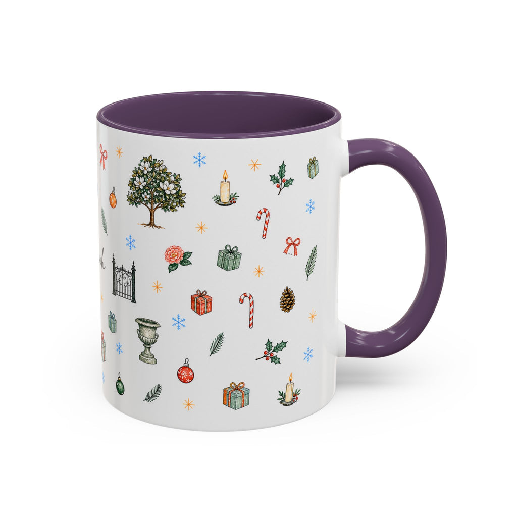 Savannah Christmas Mug | Watercolor City Souvenir, Travel Memories Cup