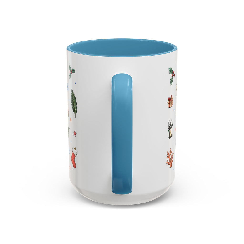 Honolulu Christmas Mug | Watercolor City Souvenir | Ceramic Coffee Cup (11oz 15oz)