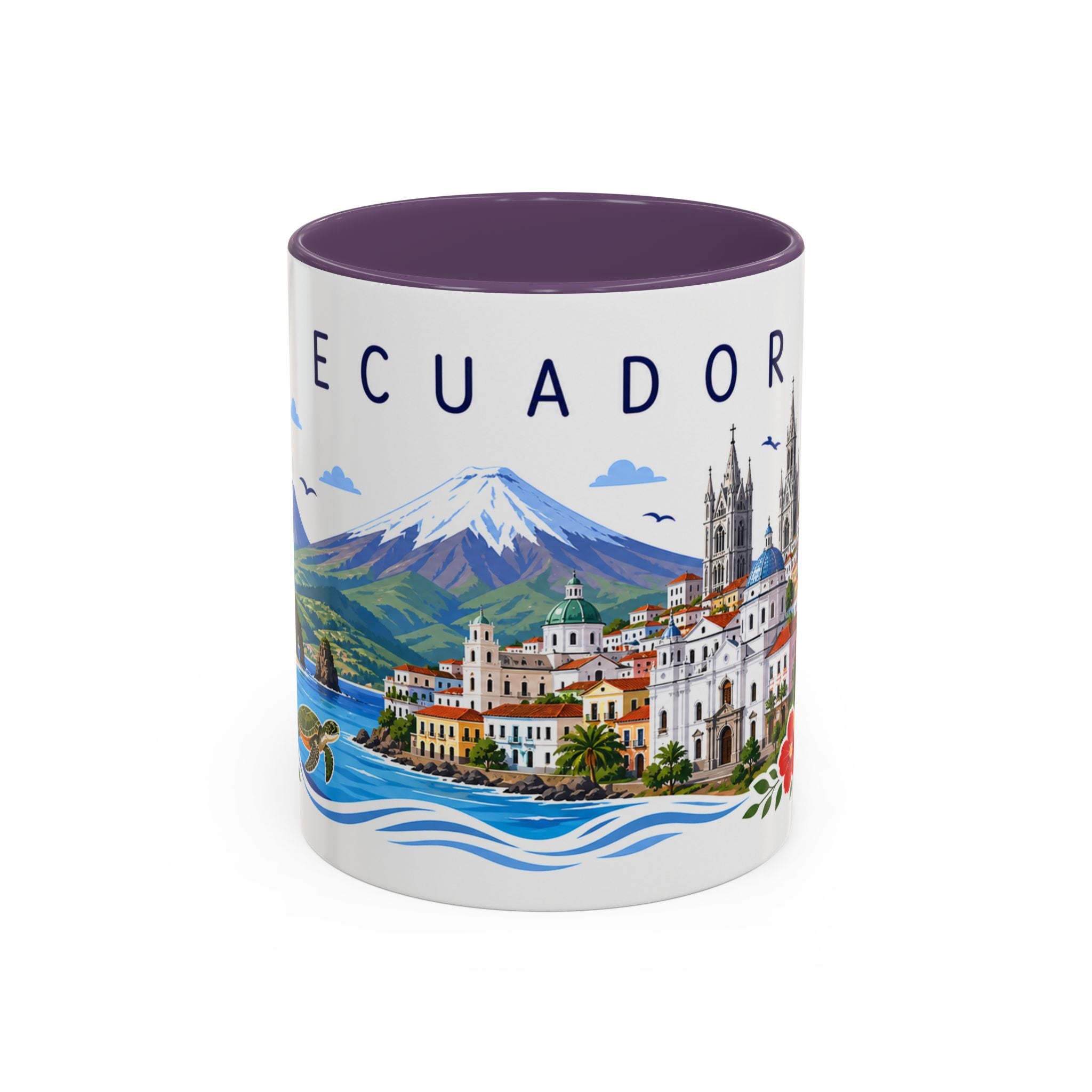 Ecuador Coffee Mug | Travel Souvenir Accent Mug | Place Gift Ceramic Cup 11oz 15oz