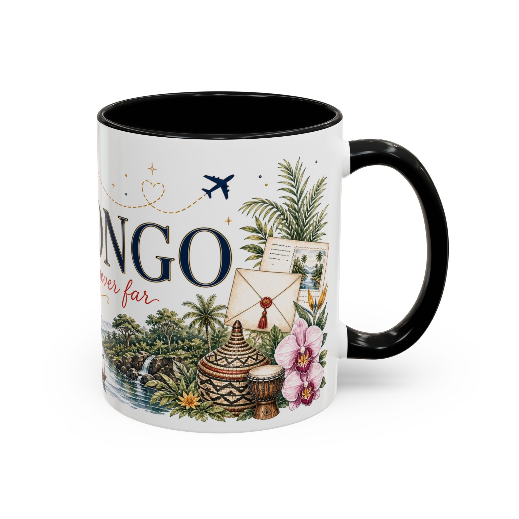 DR Congo Home Country Mug | Moving Away Gift | Long Distance Friendship | 11 oz 15 oz Accent Mug