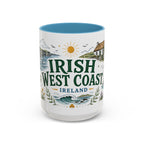 Irish West Coast Coffee Mug | Travel Destination Souvenir Gift | Accent Color Ceramic 11oz 15oz