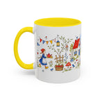 Storybook Cottage Breakfast Mug | Hand Painted Fairy Tale Accent Coffee Mug