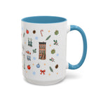 New York City Christmas Mug | Watercolor City Souvenir | Ceramic Coffee Cup