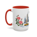 New York Coffee Mug | United States Travel Souvenir | Porcelain Decal City Gift | 11oz 15oz Accent Mug