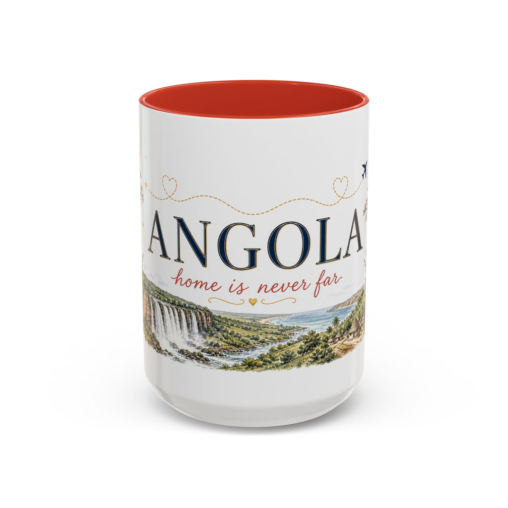 Angola Home Country Mug | Moving Away Gift | Long Distance Friendship | 11 oz 15 oz Accent Mug