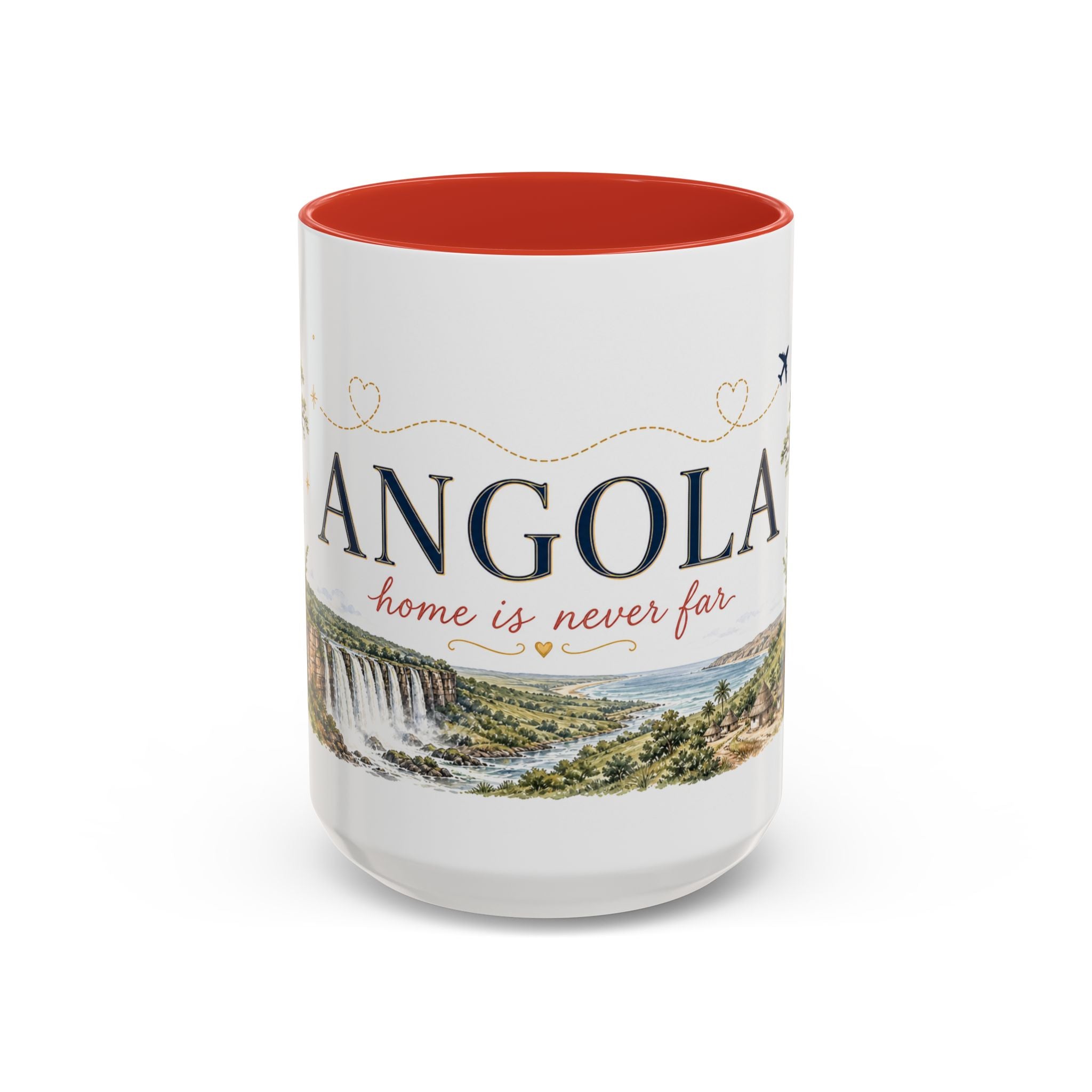 Angola Home Country Mug | Moving Away Gift | Long Distance Friendship | 11 oz 15 oz Accent Mug