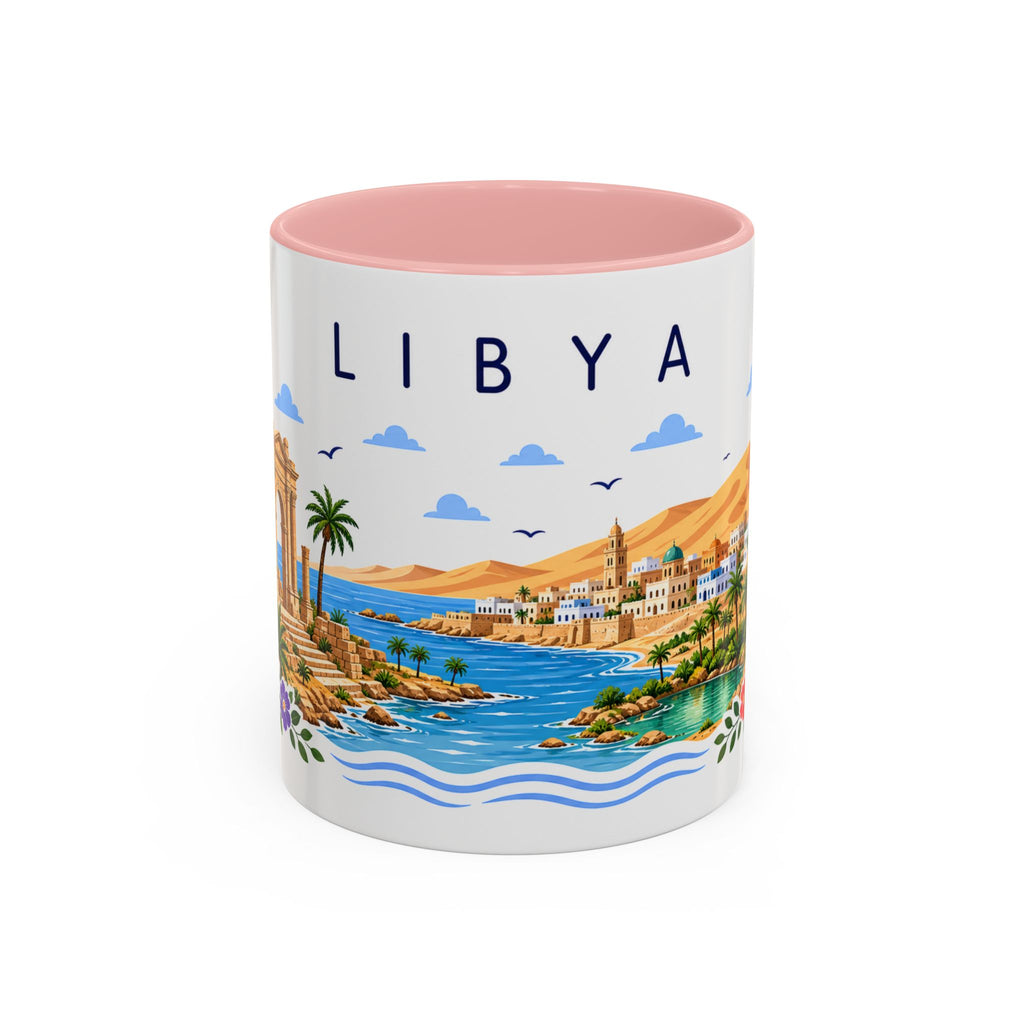 Libya Coffee Mug | Travel Souvenir Accent Mug | Place Gift Ceramic Cup 11oz 15oz