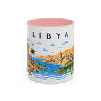 Libya Coffee Mug | Travel Souvenir Accent Mug | Place Gift Ceramic Cup 11oz 15oz
