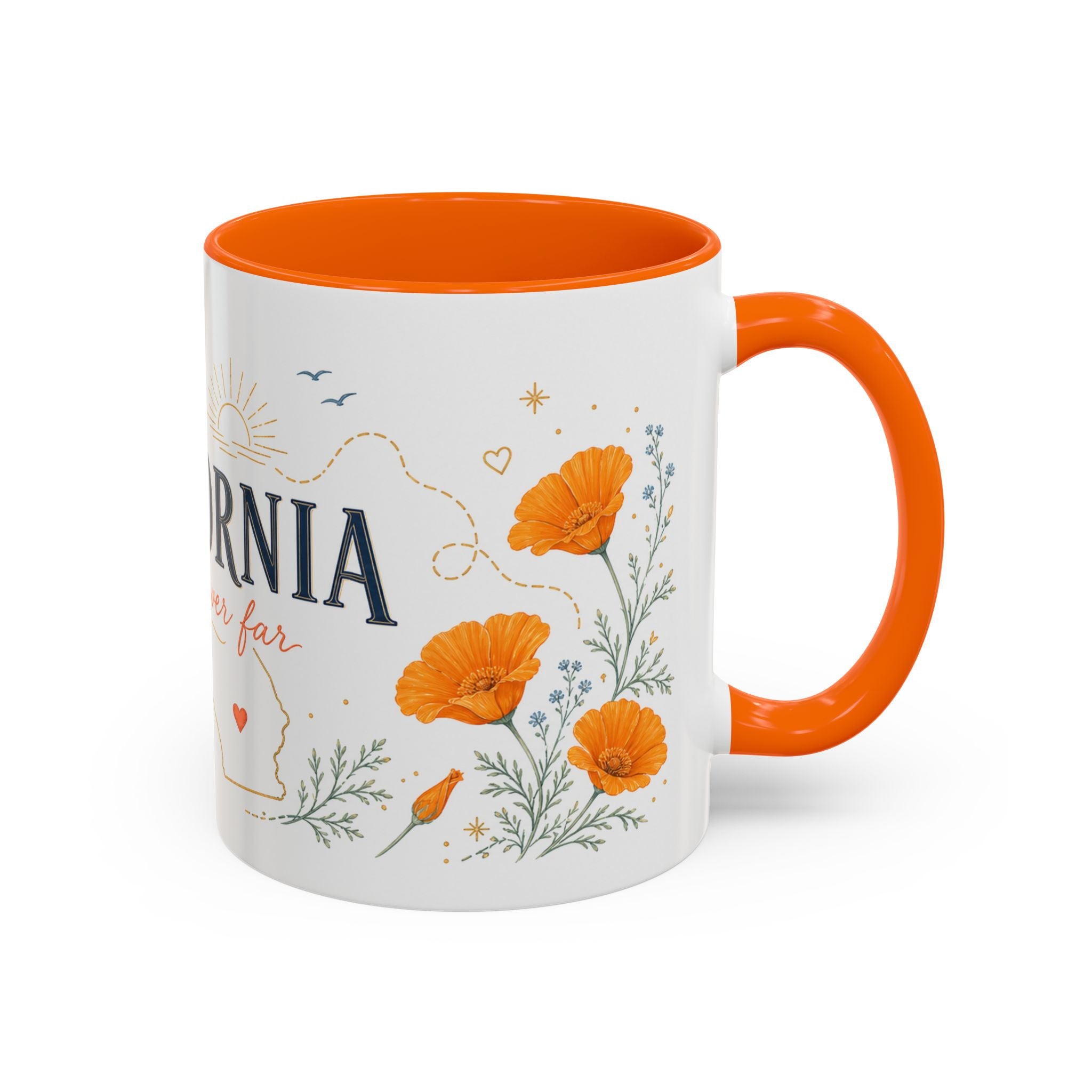 California Home State Mug | Moving Away Gift | Long Distance Friendship Coffee Cup