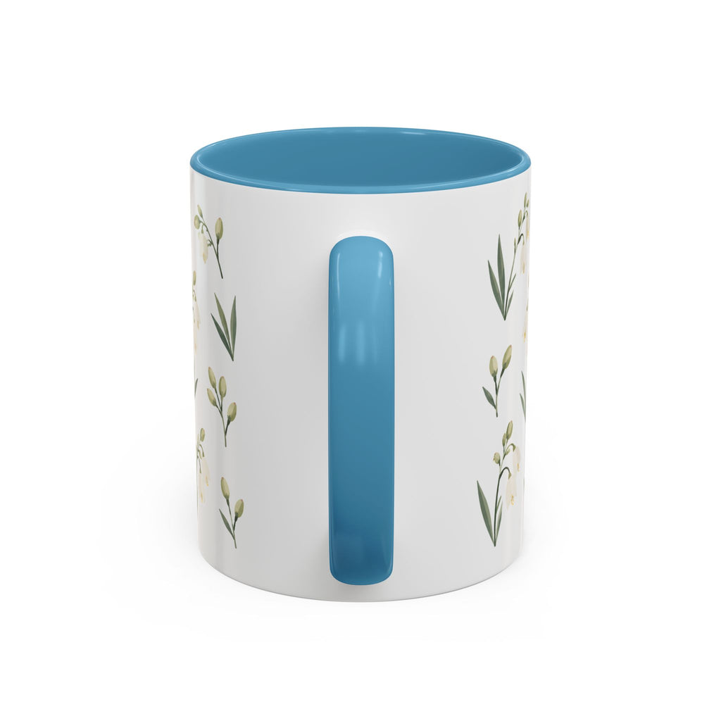 New Mexico Yucca Flower Mug, State Flower Floral Coffee Cup, 11oz Botanical Gift