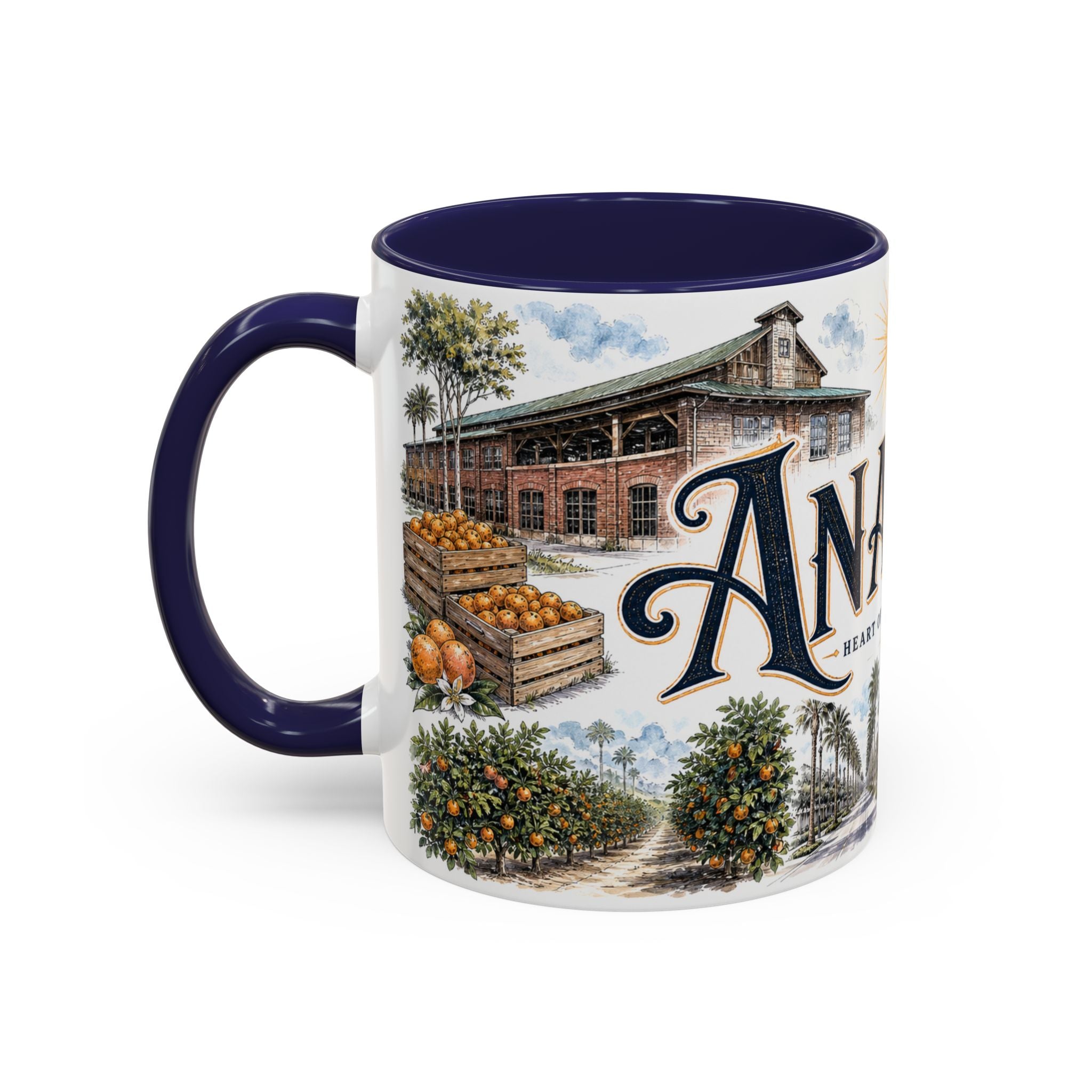 Anaheim Coffee Mug | United States Travel Souvenir | Vintage Illustrated City Gift | 11 oz 15 oz Accent Mug