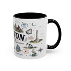 Houston Coffee Mug | Texas Souvenir City Gift | Accent Color Ceramic 11oz 15oz