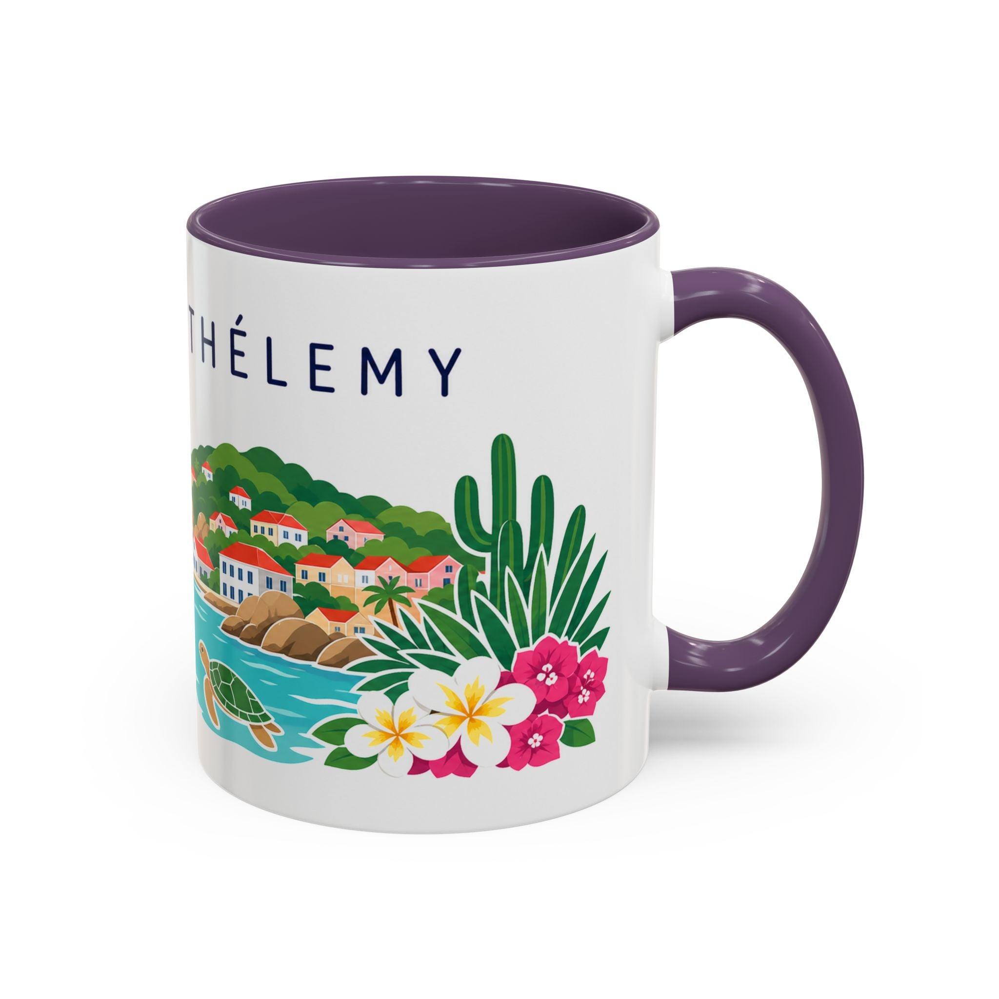 Saint Barthélemy Coffee Mug | Travel Souvenir Accent Mug | Country Gift Ceramic Cup 11oz 15oz