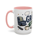 Grandpa's Jokes Are Legendary Coffee Mug | Funny Gift From Grandkids | Accent Ceramic 11oz 15oz