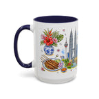 Kuala Lumpur Illustrated Travel Mug | City Souvenir Accent Coffee Mug | 11oz 15oz Ceramic Cup