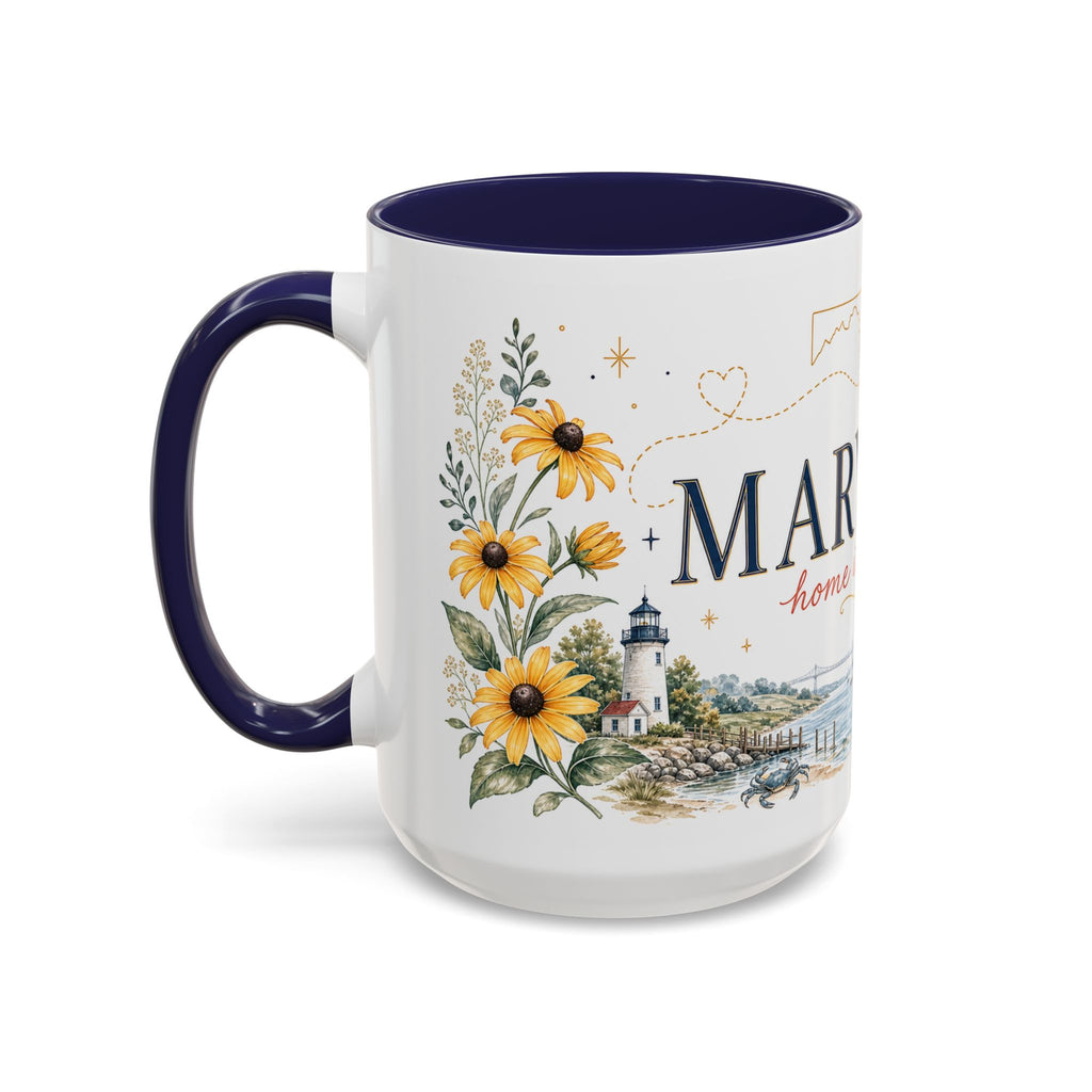 Maryland State Map Mug | Homesick Gift, Long Distance Friendship Coffee Cup (11oz 15oz)
