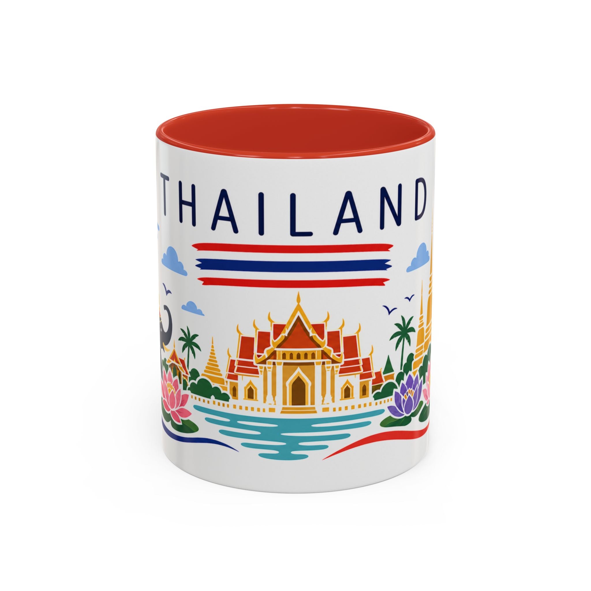 Thailand Coffee Mug | Travel Souvenir Accent Mug | Country Gift Ceramic Cup 11oz 15oz