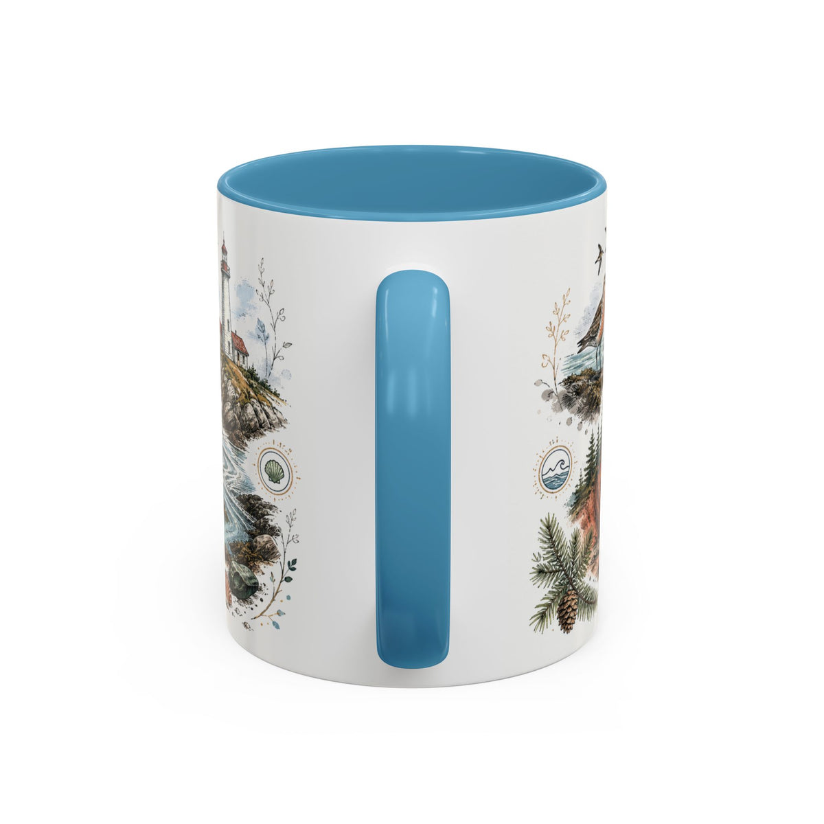 Bay of Fundy Mug, Canada Travel Souvenir, Bucket List Gift, Accent Ceramic Coffee Mug 11oz 15oz