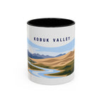 Kobuk Valley National Park Coffee Mug | Solid Color Block Park Souvenir | 11oz 15oz Accent Mug