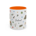 Ireland Christmas Mug | Watercolor Travel Souvenir | Holiday Gift | Accent Ceramic Coffee Cup 11oz 15oz