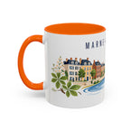 Marne-La-Vallée Coffee Mug | France Travel Souvenir | Porcelain Decal City Gift | 11oz 15oz Accent Mug