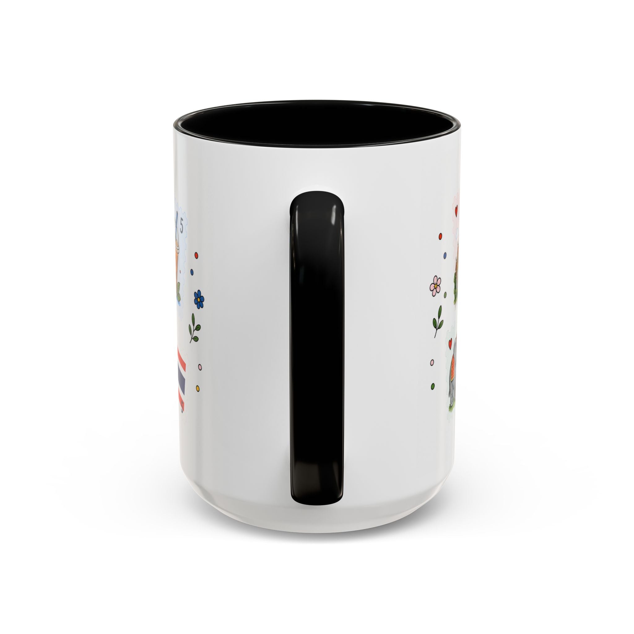 Bangkok Coffee Mug | Postage Stamp Collage Mug | Travel Souvenir Accent Cup 11oz 15oz