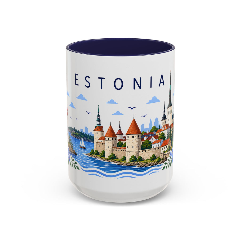 Estonia Coffee Mug | Travel Souvenir Accent Mug | Place Gift Ceramic Cup 11oz 15oz