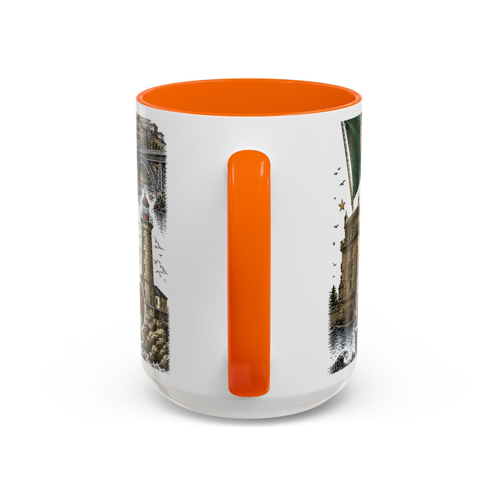 Portugal Soccer Coffee Mug | World Cup Fan Gift | Accent Color Ceramic 11oz 15oz Match Day Cup