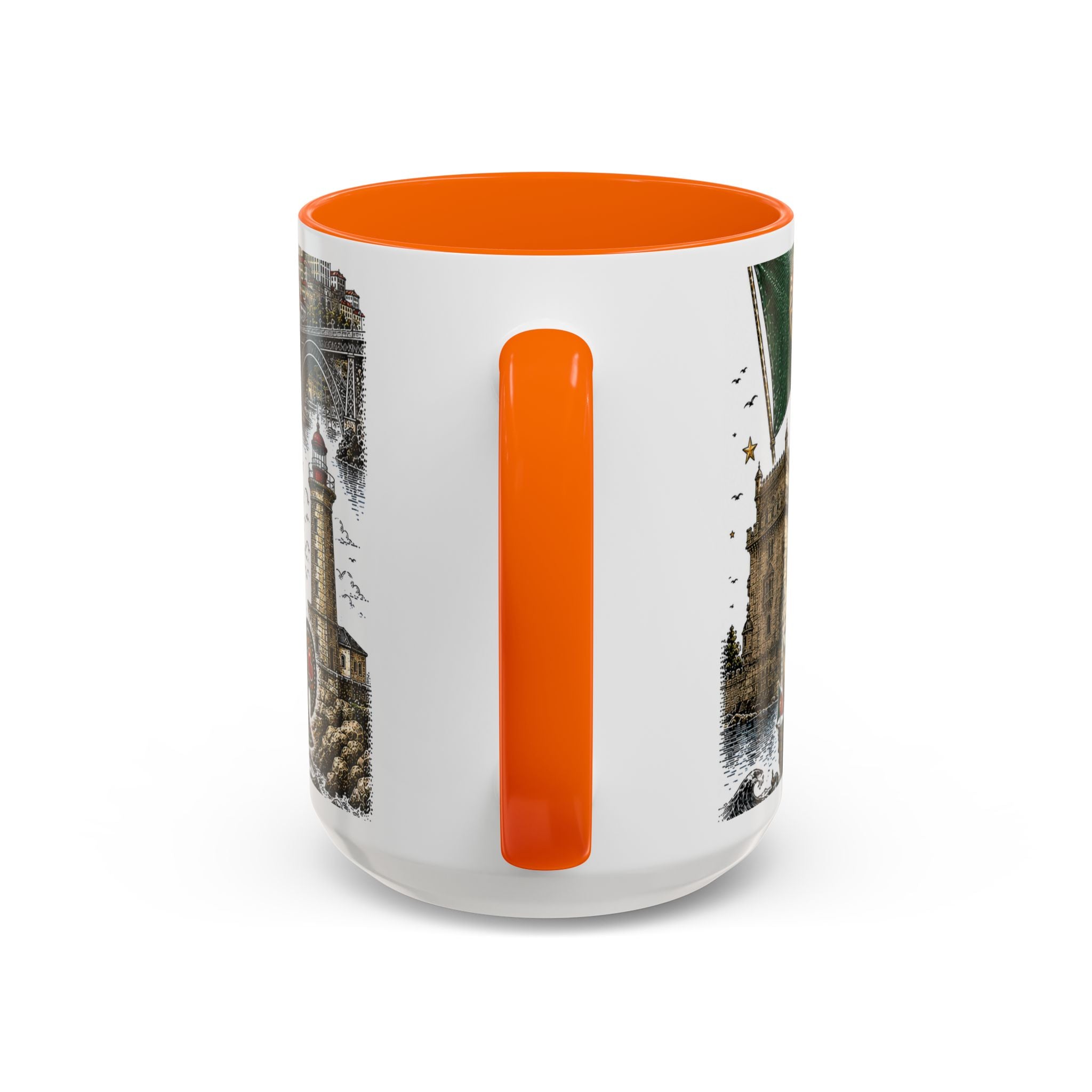 Portugal Soccer Coffee Mug | World Cup Fan Gift | Accent Color Ceramic 11oz 15oz Match Day Cup