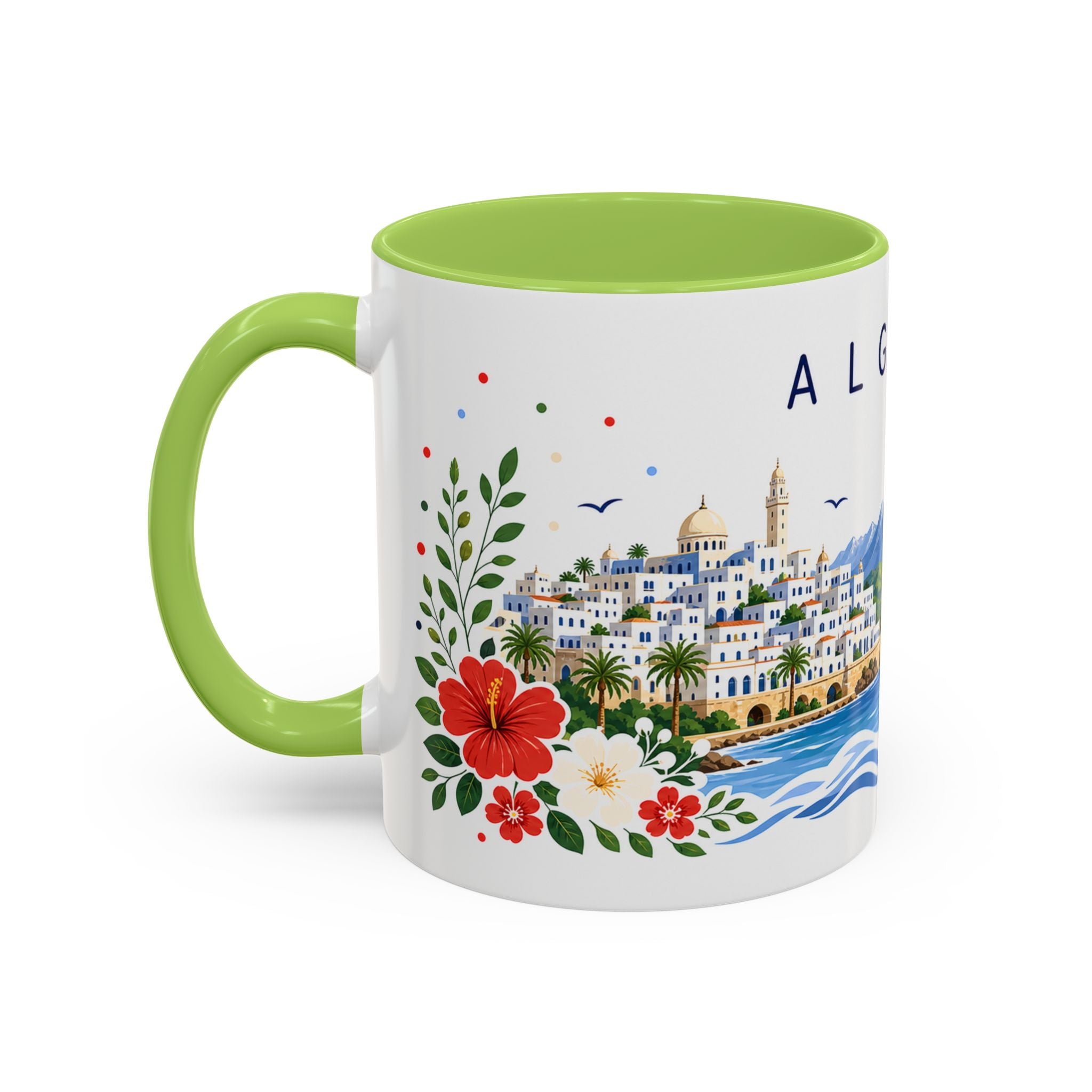 Algeria Coffee Mug | Travel Souvenir Accent Mug | Place Gift Ceramic Cup 11oz 15oz