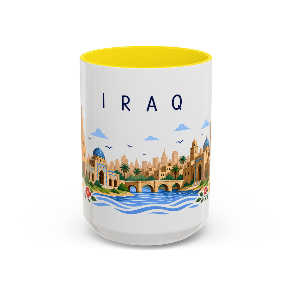 Iraq Coffee Mug | Travel Souvenir Accent Mug | Place Gift Ceramic Cup 11oz 15oz
