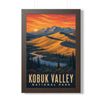 Kobuk Valley National Park Framed Poster | Vintage Travel Wall Art | Black Walnut White Frame | 16x24 20x30